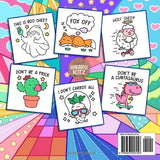 Holy Sheep: Funny Punny Swear Coloring Book for Adults Featuring Humorous Designs for Relaxation WoodArtSupply