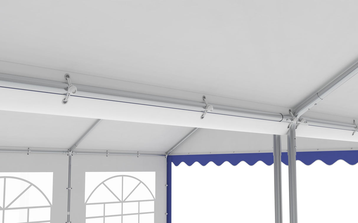 GREEN PARTY 20x40 FT Party Tent Panel Clamps Chain Link Fence Clamps for 38mm Round Pipe Panel Frame (14 Sets) GREEN PARTY