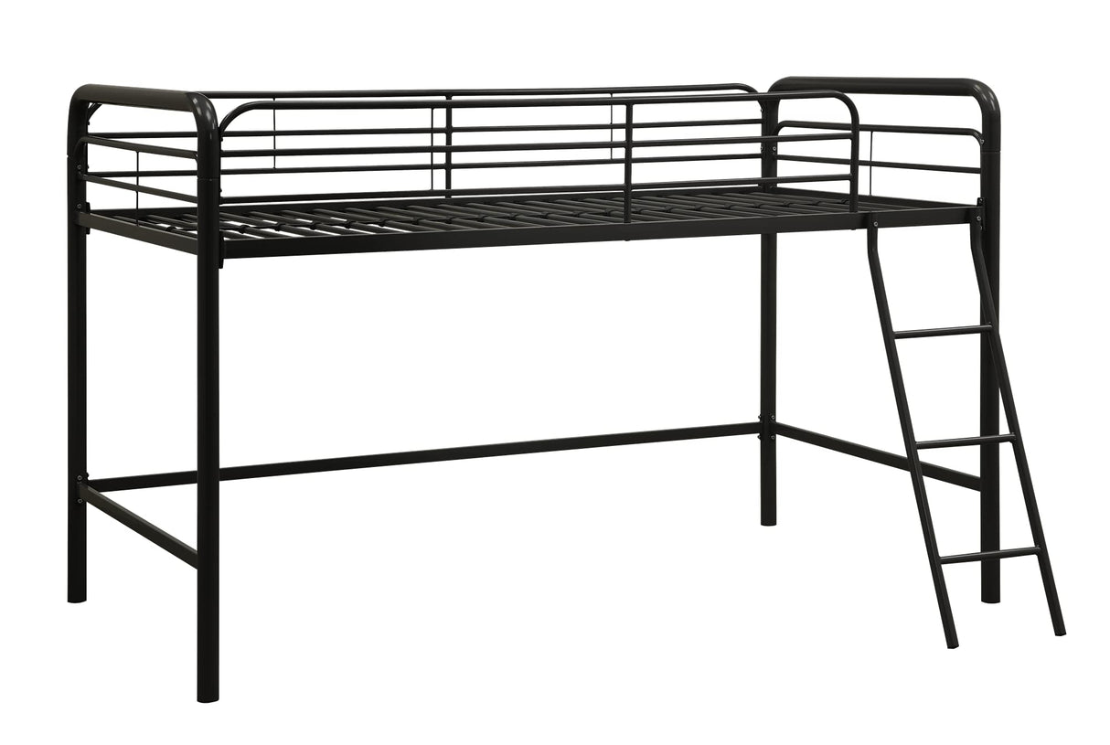 DHP Jett Junior Twin Metal Loft Bed, Black DHP