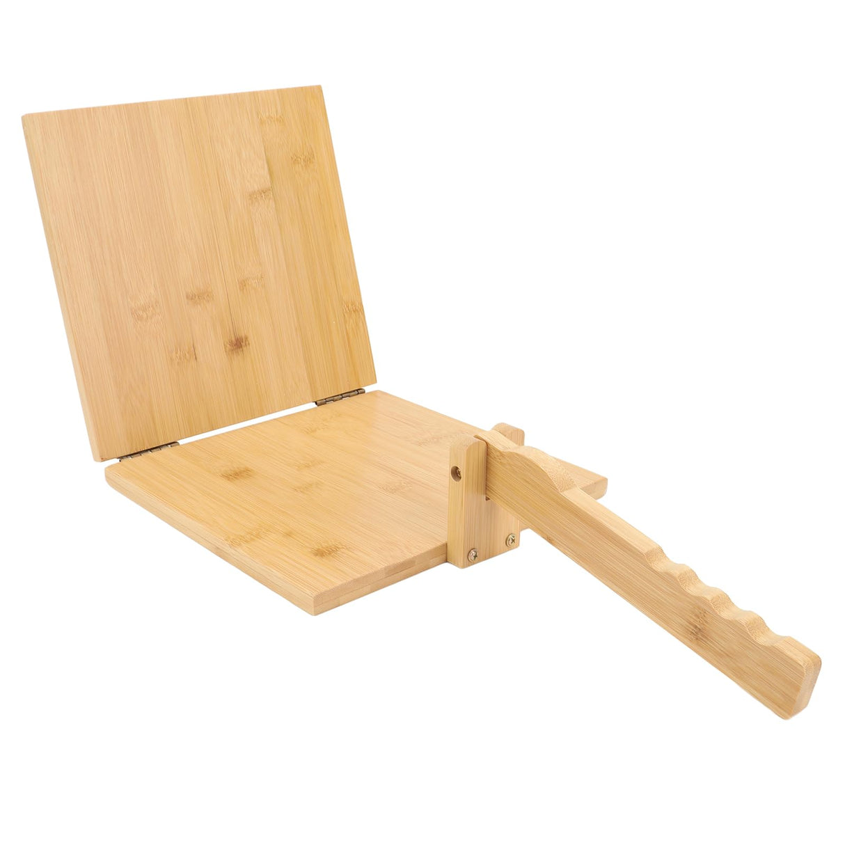 Asixxsix Wooden Tortilla Press Maker, 10 Inch Dough Press Machine with Rolling Pin and 50Pcs Parchment Paper, Manual Corn Tortilla Maker for Homemade Mexican Tortillera, Taco, Roti Asixxsix