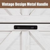 EXRIARO Shoe Cabinet Storage for Entryway, Shoe Storage Cabinet with 2 Flip Drawers, Farmhouse Shoe Storage Organizer Cabinet for Heels,Slippers,Sneakers (White) EXRIARO