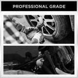 SWANLAKE 3/8" Drive Impact Socket Set, 50-Piece Standard SAE (5/16 to 3/4 inch) and Metric (8-22mm) Size, 6 Point, Cr-V, 3/8-Inch Ratchet Handle, Extension Bar, Universal Joint SWANLAKE GARDEN TOOLS