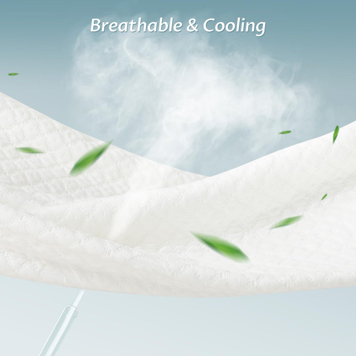 California King Size Bamboo Rayon Mattress Protector with Zipper - 100% Waterproof Zippered Mattress Cover - Soft & Cooling Noiseless Mattress Covers - Top Removable Mattress Encasement 10-12" Deep Reaks