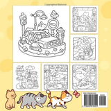 The Little Cat: Cozy Life of Kitty Coloring Book for Adults and Teens (Cozy & Cute Coloring) Independently Published