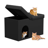 MESTYL Extra Large Cat Litter Box Enclosure, 34"x20"x20" Hidden Litter Box Furniture with Flip-Up Lid,Cat Litter Box Storage Bench for Living Room or Bedroom, Odor Control, Easy to Assemble mestyl