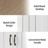 GarveeHome 29.5" Sideboard Buffet Cabinet with Storage, Wooden Kitchen Storage Cabinet with Adjustable Shelf, Modern Coffee Bar Buffet Table for Living Room Entryway Dining Room GarveeHome