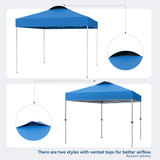 PHI VILLA Outdoor Pop up Canopy 10'x10' Tent Camping Sun Shelter-Series Party Tent, 100 Sq. Ft of Shade (Blue) PHI VILLA
