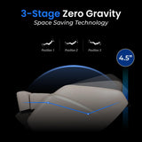 AmaMedic 3D Astoria | Full Body Massage Chair l Intelligent Voice Control | Touchscreen Controller | Heating Therapy l Zero Gravity Reclining l Bluetooth Speakers (Taupe) AmaMedic