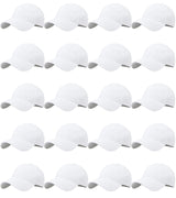 LYDTICK 20-Pack Blank Baseball Cap Trucker Hat Bulk Wholesale Sublimation Hats Adjustable Plain for Men Women, White LYDTICK