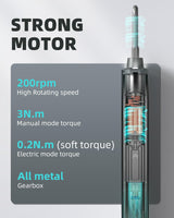 Mini Electric Screwdriver 48-in-1 Magnetic Bits, DOINOW Precision Electric Screwdriver LED Light, Electric Screwdriver kit for PC Building Phone Watch Laptop DOINOW