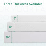 Airdown Twin Mattress, 10 Inch Memory Foam Mattress in a Box, Medium Firm Green Tea Twin Size Mattress for Cool Sleep & Pressure Relief, CertiPUR-US Certified, Made in USA (Air-10EGO-T) Airdown