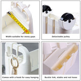 3.54 Slim Storage Cart Durable Bathroom Organizer Slide Out Storage Cart Rolling Utility Cart Slide Out Organizer Narrow Shelf Rack for Kitchen Bathroom Study Office UEncounter