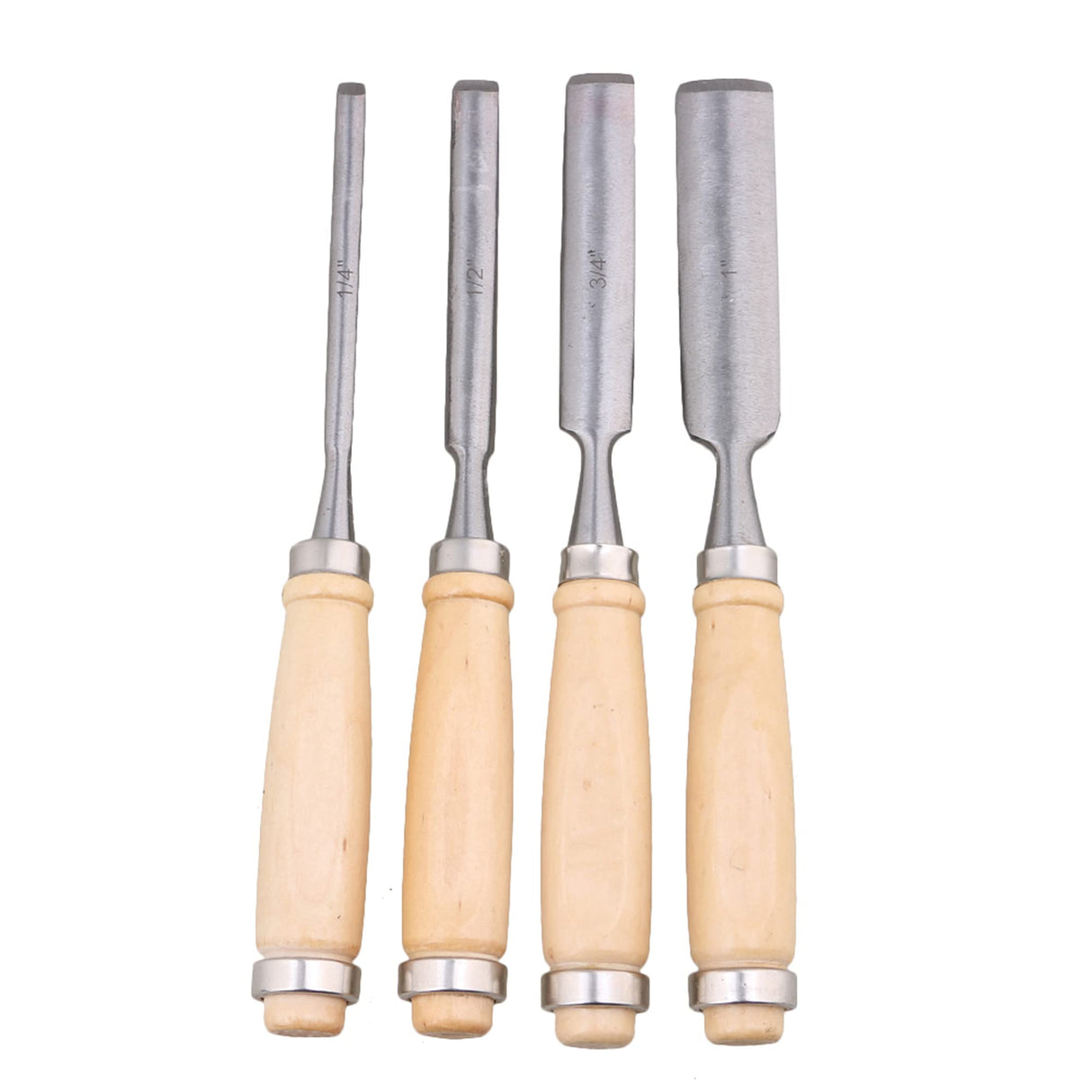 Semicircle Chisel Inner Edge Woodworking Gouge for Carpenter Wood Hand Chisel Tool Pack of 4 Etfbuy