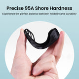 TEQStone TPU Filament 1.75mm Black 1Kg Spool 95A Flexible Soft 3D Printer Filament Consistent Diameter +/-0.03mm in Vacuum Package TEQStone