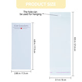 100PCS Car Coaster Packaging for Selling, Sublimation Blanks Car Coasters Cards with Bags, Sublimation Car Coasters Display Cards 6.8x2.85In, Heat Press Machines Accessories Vcekract