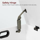 MAHANCRIS Storage Chest, 39.4”L Large Toy Chest, Entryway Storage Trunk, Toy Storage Organizer, Storage Bench with Safety Hinge, Entrance Bench for Living Room, Entrance, Bedroom, White SCWT48301 MAHANCRIS