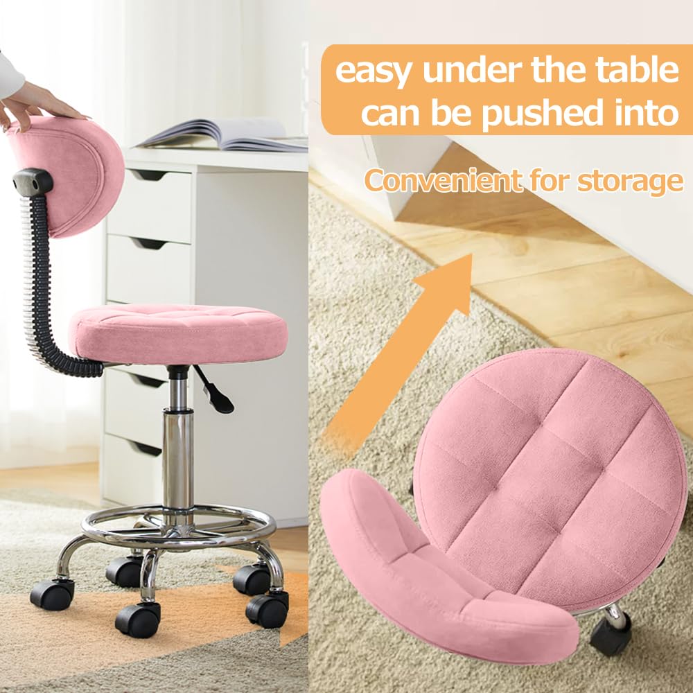 XUEGW Office Drafting Chair with Back Support and Footrest Multi-Purpose Office Desk Chair, Home Chair Thick Seat Cushion for Home Bar Kitchen Shop