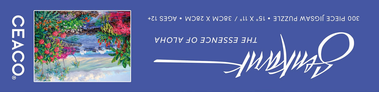 Ceaco – The Essence of Aloha - 300 Piece Jigsaw Space Saver Puzzle – Puzzles for Smaller Spaces and Surfaces Ceaco