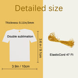 50 pcs Sublimation air fresheners Blanks ，Sublimation Blanks Products DIY Air Freshener for Car and Home Hanging Decoration Sublimation car freshener Blanks Sublimation Ornaments Blank GEKIXUTP