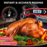 RIWUSI Meat Thermometer Digital, Instant Read Food Thermometer with Dual Probe, Backlight LCD Display, Calibration Function, Kitchen Accessories for Outdoor Cooking, Candy Making, BBQ Grill Essentials RIWUSI