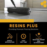 Resins Plus 100% Solids Pigmented Epoxy - 3 Gallon Kit (RS1210) | Dark Grey | Concrete and Cement Sealer | Counter Top Coating | Self Leveling Resin | Abrasion Resistant | Professional Finish Resins Plus