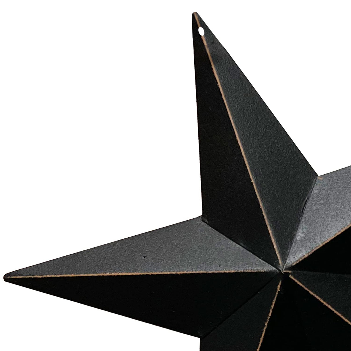 T&Garice Dimensional Metal Antique Barn Star Rustic Country Primitive Wall Decor,3D Barn Star Indoor Outdoor 4th July Wall Decoration,8 inch (Black) T&Garice