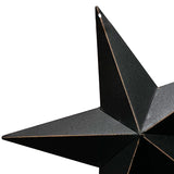 T&Garice Dimensional Metal Antique Barn Star Rustic Country Primitive Wall Decor,3D Barn Star Indoor Outdoor 4th July Wall Decoration,8 inch (Black) T&Garice