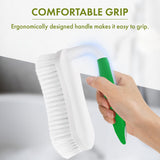 Amazer Scrub Brush for Cleaning Comfort Grip Shower Scrubber Flexible Stiff Bristles with Handle Heavy Duty Cleaner Brush for Tub Sink Carpet Floor - Pack of 2 (Blue+Green) Amazer