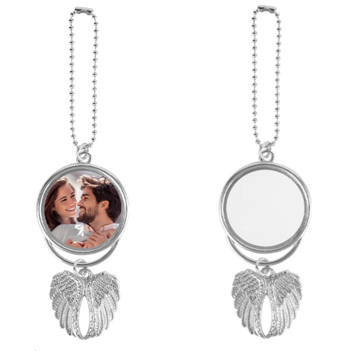 WOFALO store Car Hanging Ornament,Sublimation Ornament Blanks,Sublimation Keychain Blanks,Photo Frame For Ar Rearview Mirror And Home Window Ornaments WOFALO store