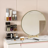 Wall Mount Floating Shelves for 2 Pcs Security Camera Shelf Mini Speaker Other Small Items in Bedroom Bathroom Kitchen Living Room Clear Mini Shelf Flexible Use for Wall Space(L) Liboer