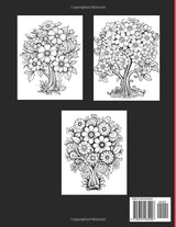 Floral Tree Coloring Book for Adults; Bold and Easy Designs: for Stress Relief and Relaxation WoodArtSupply