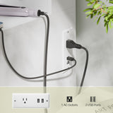 Haewon Vanity Desk with Mirror and LED Lights, White Makeup Vanity with Power Outlet, Storage Drawers and Chair, Dressing Table Set for Bedroom Dressing Room Haewon