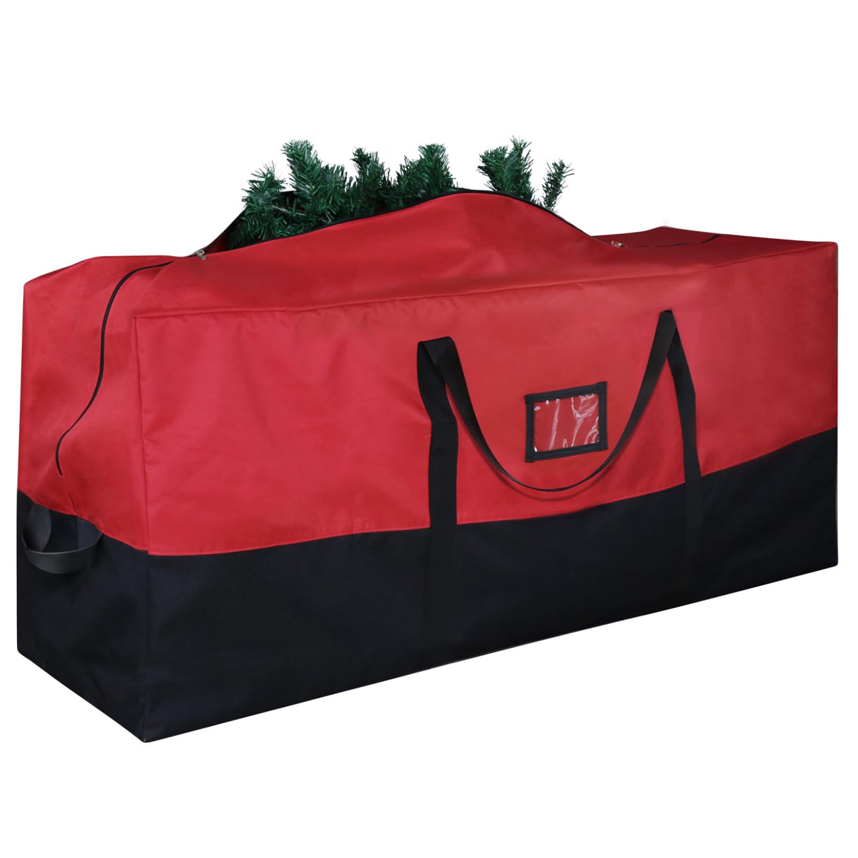 BSTGE Christmas Tree Storage Bag, 600D Oxford Extra Large Moving Bags, Fits Up to 7.5 Ft Artificial Trees, Heavy-Duty Waterproof Christmas Decorations Storage Bags with Handles, Zippers & Card Slot Bstge