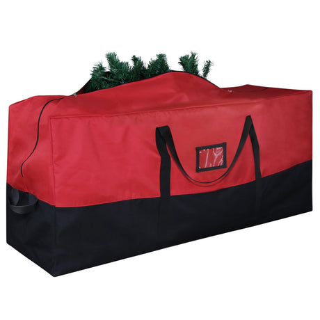 BSTGE Christmas Tree Storage Bag, 600D Oxford Extra Large Moving Bags, Fits Up to 7.5 Ft Artificial Trees, Heavy-Duty Waterproof Christmas Decorations Storage Bags with Handles, Zippers & Card Slot Bstge