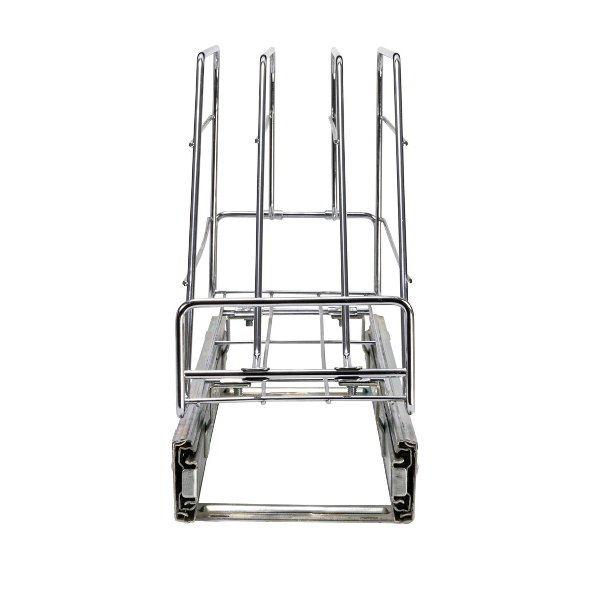 Household Essentials Glidez Multipurpose Chrome-Plated Steel Pull-Out/Slide-Out Storage Organizer for Cookware and Bakeware - Fits Standard Size Cabinet or Shelf, Chrome Household Essentials