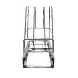 Household Essentials Glidez Multipurpose Chrome-Plated Steel Pull-Out/Slide-Out Storage Organizer for Cookware and Bakeware - Fits Standard Size Cabinet or Shelf, Chrome Household Essentials
