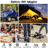 DC Power Aadpter for Milwaukee M18 Battery 18V to 12V Step Down Voltage Converter 15A MAX 180W Inverter Automatic Buck Converter DC Voltage Regulator with Upgraded Low Voltage Protection and Switch CHoiKWong