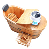 Axdwfd Solid Wood Bathtub, Free-Standing Soaking Non-Slip Bathtub, Very Suitable for Family Children Bathing Bucket Axdwfd
