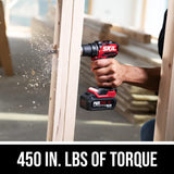 SKIL PWR CORE 20 Brushless 20V 1/2 In. Compact Varible-Speed Drill Driver Kit with 1/2'' Single-Sleeve, Keyless Ratcheting Chuck & LED Worklight Includes 2.0Ah Battery and PWR JUMP Charger-DL6293B-10 Skil