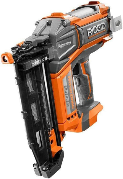 Ridgid HyperDrive 16 Gauge 18v Brushless 2-1/2 In. Straight Finish Nailer - WoodArtSupply