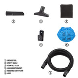 Armor All AA155 1.5-Gallon 2 Peak HP Portable Wet/Dry Shop Vac, Orange Armor All