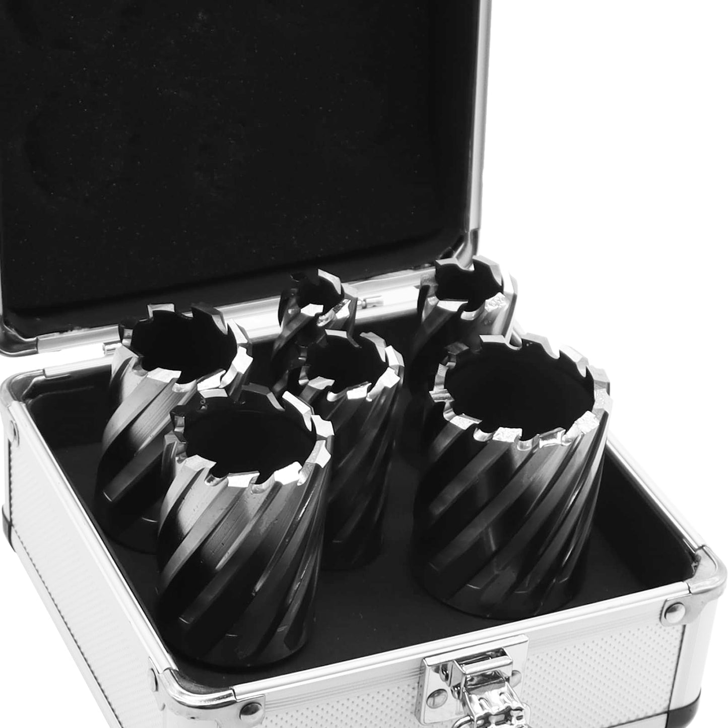 Yunnergo HSS Annular Cutter Set 13Pcs 7/16" to 1-1/16" Cutting Diameter, 6Pcs 7/8"- 2" Cutting Diameter, with 3/4 Inch Welded Shank, Mag Drill Bits Kit CNC Machined Cutters (2" Cutting Depth, - WoodArtSupply