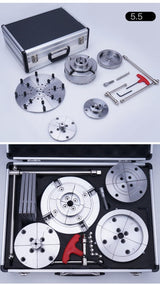 Wood Lathe Chucks, Self-Centering Scroll Chuck Thread Woodworking Turning Tools Set(Size:5.5inch) TZZES