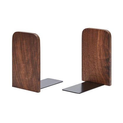 Pandapark Wood,Non-Skid Bookend for Shelves,Heavy Duty,Book Stand for CDs,1 Pair - WoodArtSupply