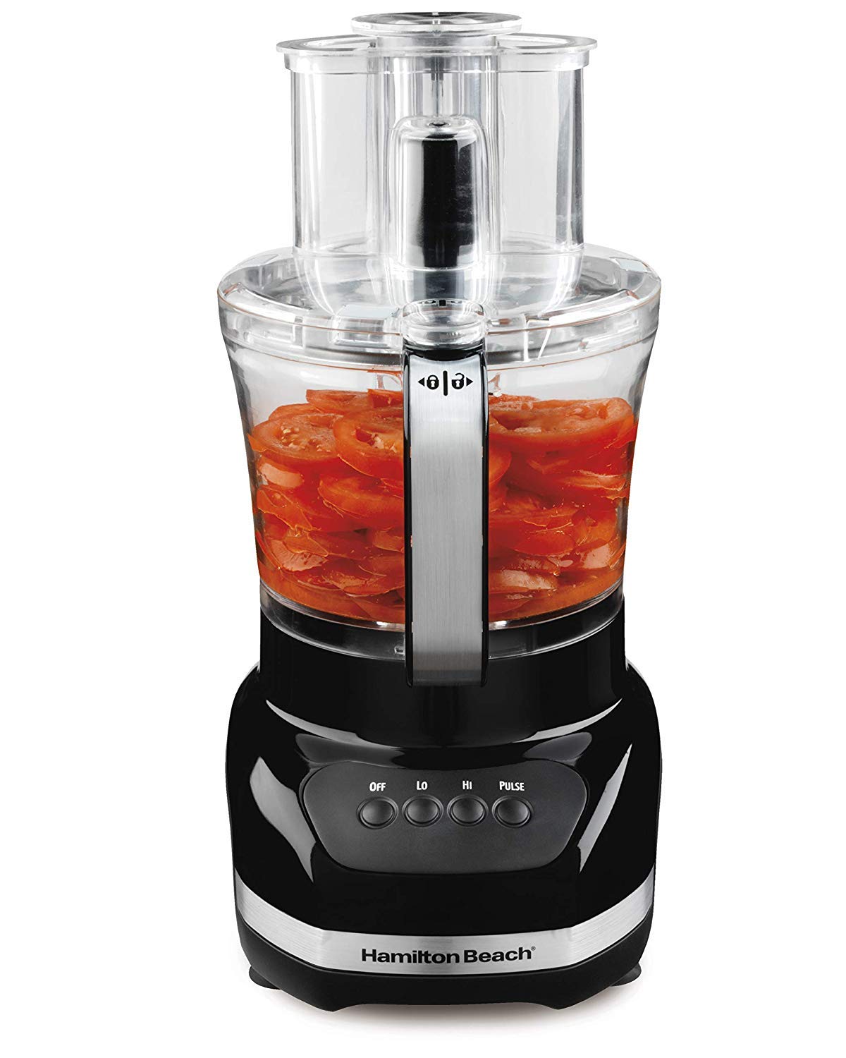 Hamilton Beach Big Mouth Duo Plus 12 Cup Food Processor & Vegetable Chopper with Additional Mini 4 Cup Bowl, Black (70580) Hamilton Beach
