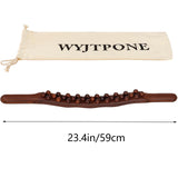 Guasha Wood Stick Tools Wood Therapy Massage Tools for Body Shaping,31 Beads Back Massage Roller Stick,Lymphatic Drainage Massager for Body Shaping (31beads) WYJTPONE