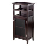 Winsome Alta Wine Cabinet, Dark Wood (92119) Winsome