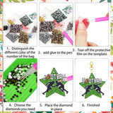 12 Pcs Sport 5D DIY Diamond Art Painting Keychains Kits for Adult Beginners. Double Sided Hanging Football Keychains and Ornaments for Decoration Gifts (key07) Generic