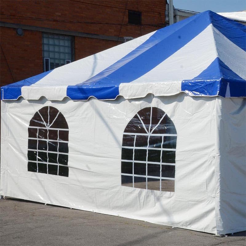 TentandTable Standard Cathedral Tent Sidewall, 9-Foot by 20-Foot, Waterproof Sidewalls for Commercial Party & Canopy Tents, UV Resistant & Removable, 14oz Translucent Vinyl, Tent Not Included TentandTable