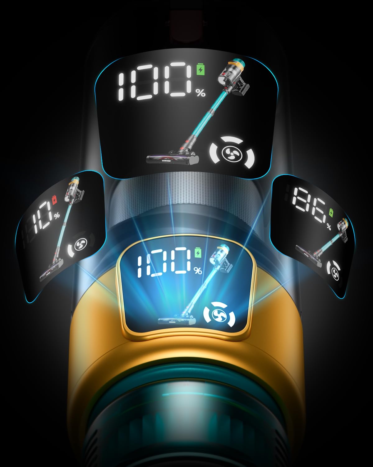 Cordless Vacuum Cleaner, 550W 45KPA 70Mins Vacuum Cleaners for Home, Stick Vacuum with Charging Dock Station, Anti-tangle Wireless Vacuum, Rechargeable Cordless Vacuum for Pet Hair/Carpet/Hard Floor dsorupa